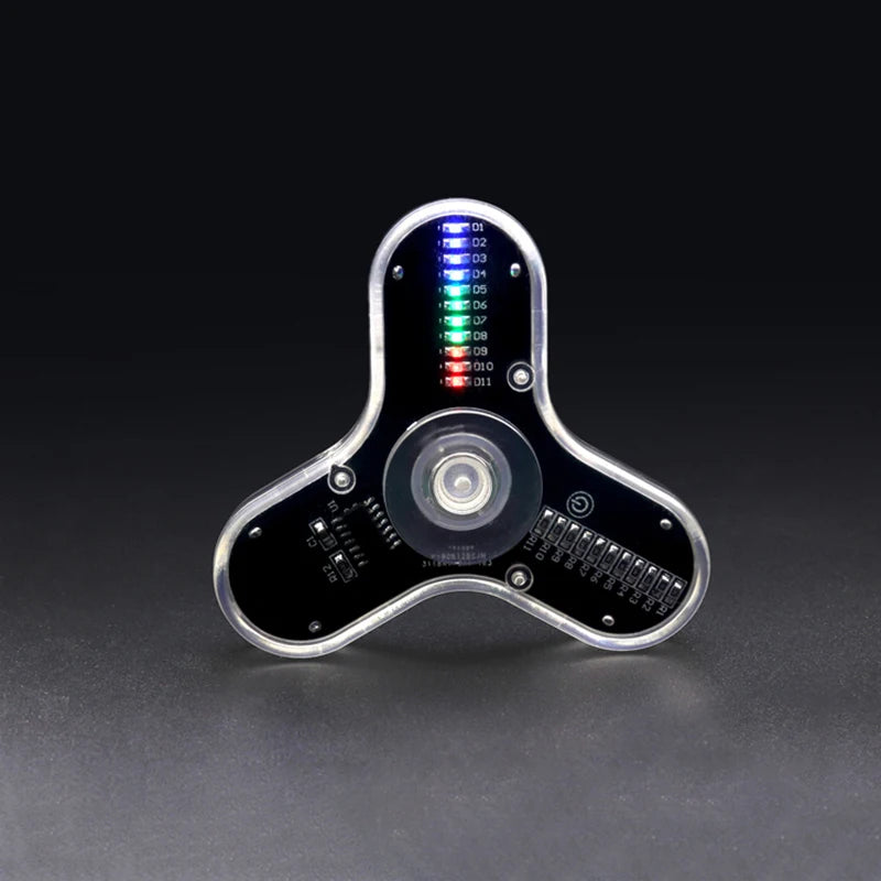 DIY LED Electronic Spinning Top Soldering Kit