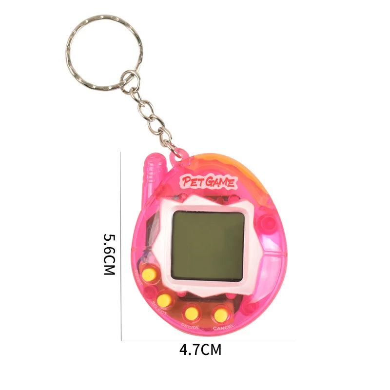 Transparent Virtual Pet Keychain Toy With 168 Pets