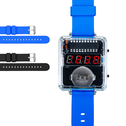 DIY LED Digital Watch Soldering Kit With Silicone Strap