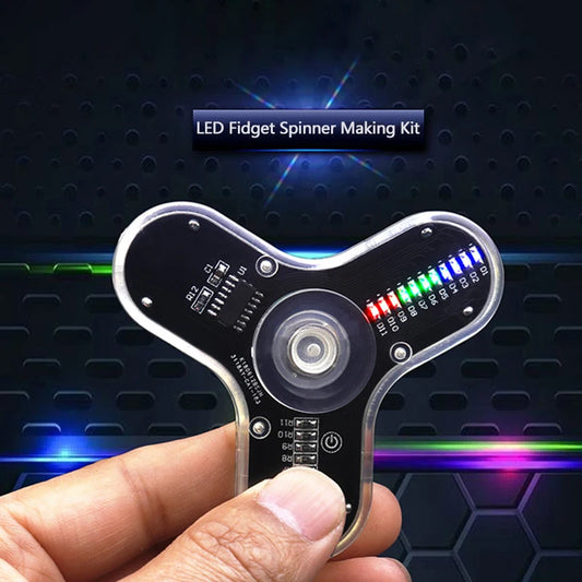 DIY LED Electronic Spinning Top Soldering Kit
