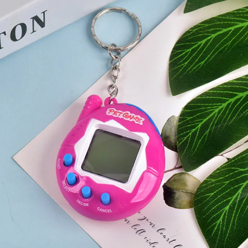 6 Color Transparent Virtual Pet Keychain Toy With 168 Pets