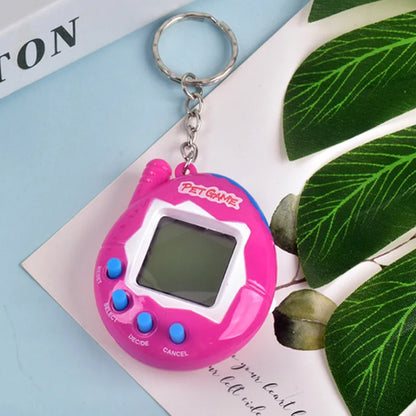 6 Color Transparent Virtual Pet Keychain Toy With 168 Pets