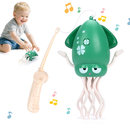 Green with box Color Electronic Dancing Squid Toy – Light-Up Music & Motion