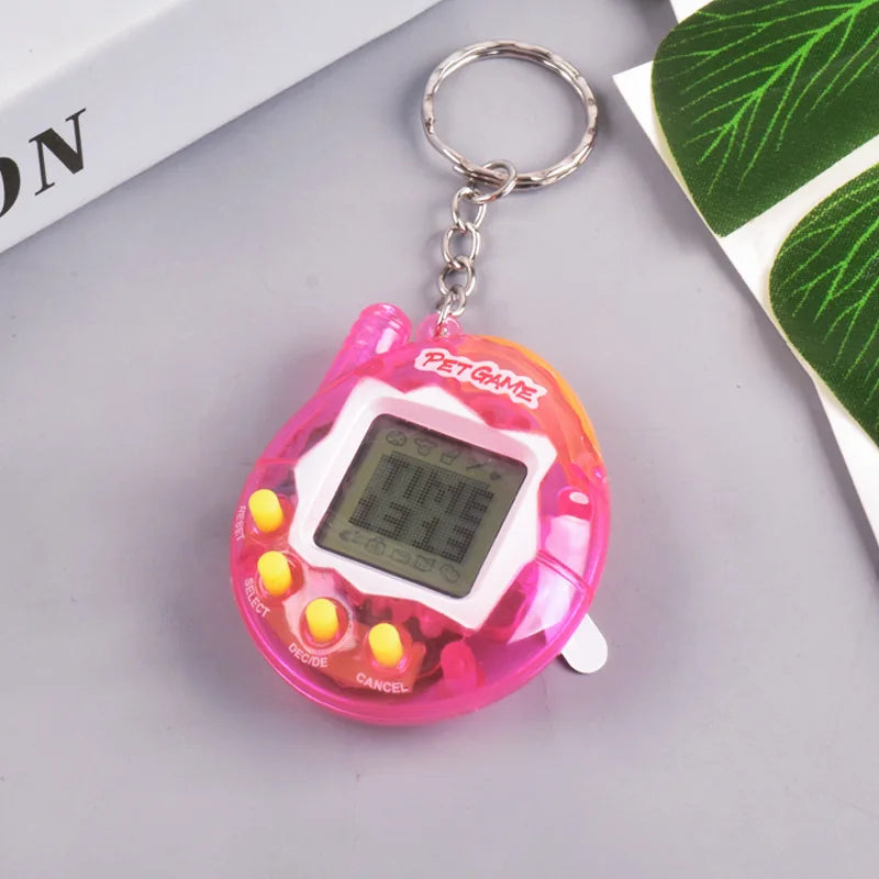 1 Color Transparent Virtual Pet Keychain Toy With 168 Pets