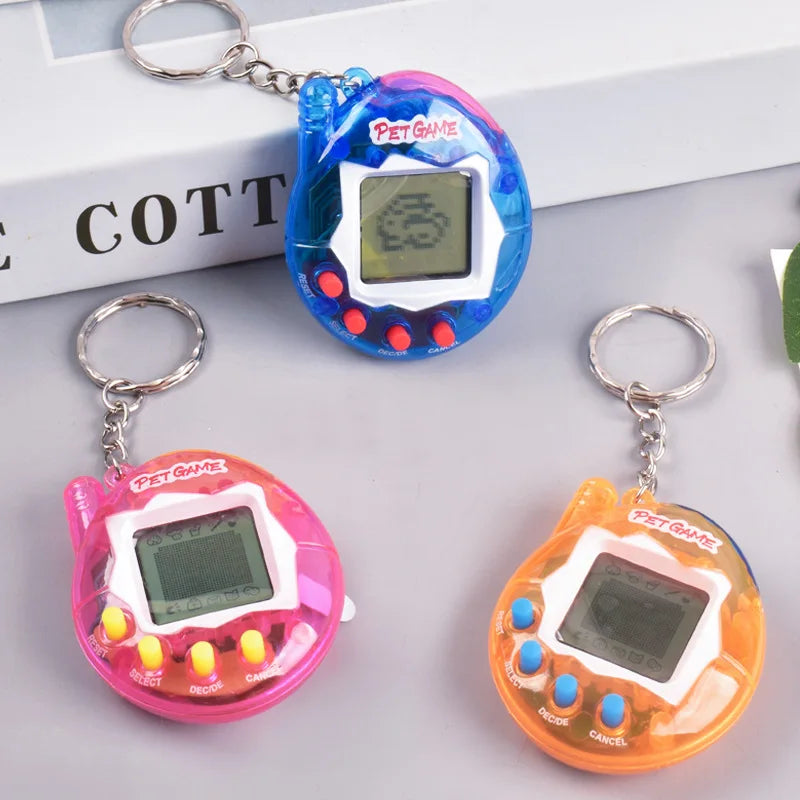 Transparent Virtual Pet Keychain Toy With 168 Pets