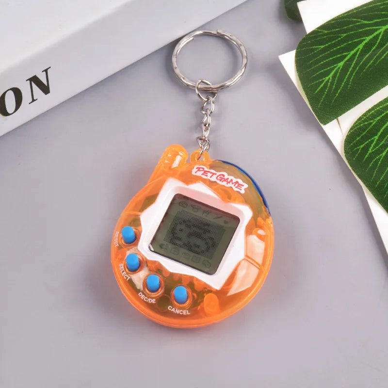 2 Color Transparent Virtual Pet Keychain Toy With 168 Pets