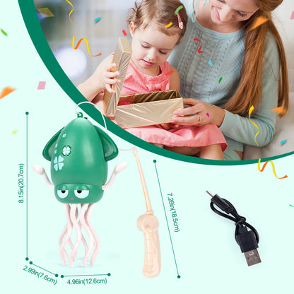 Electronic Dancing Squid Toy – Light-Up Music & Motion