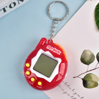 8 Color Transparent Virtual Pet Keychain Toy With 168 Pets