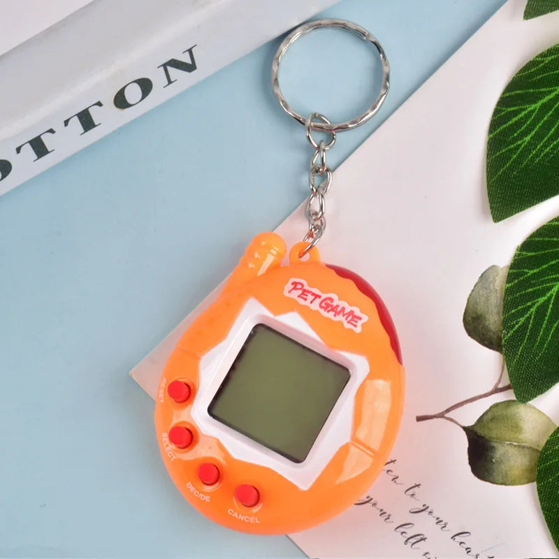 5 Color Transparent Virtual Pet Keychain Toy With 168 Pets