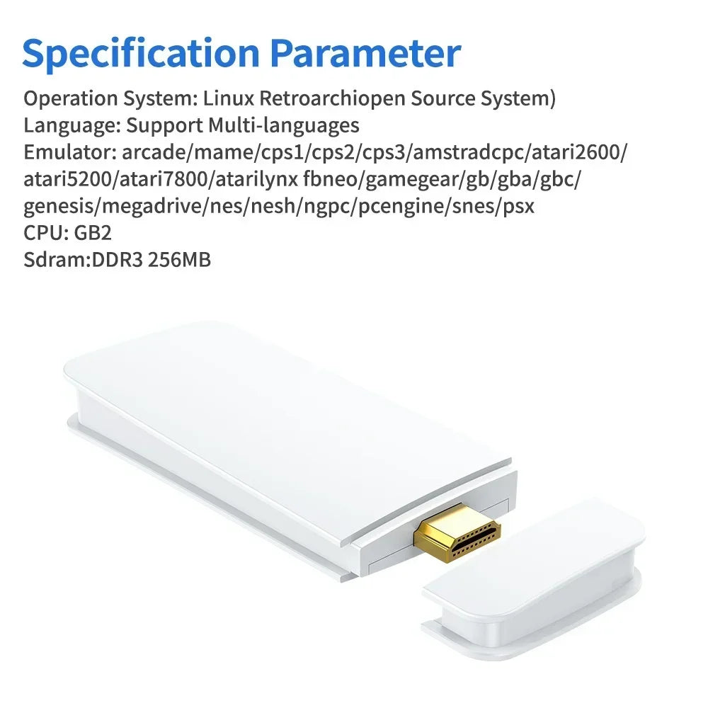 M15 Retro Mini Retro Game Console 2.4G Wireless Dual Controller TV Game Stick 64GB 20000 Classical Games Retro Game Family Gift